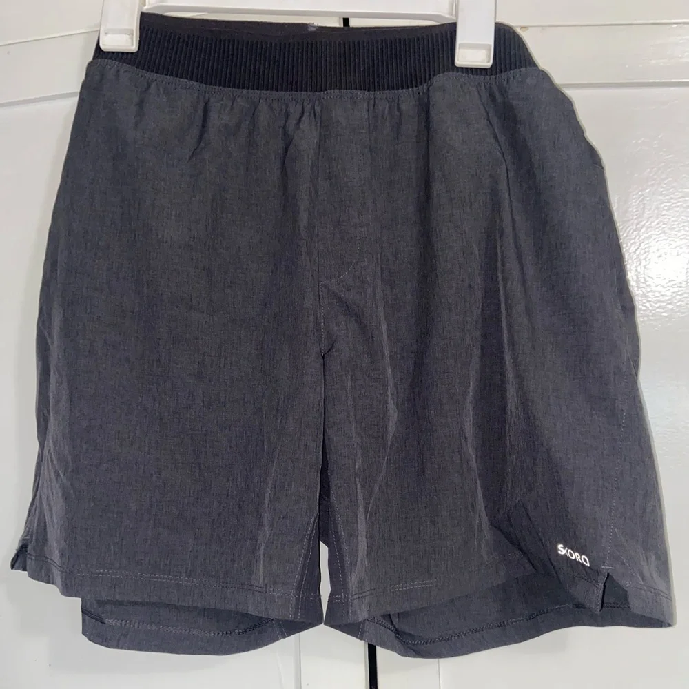 Skora Gray Athletic Shorts Moisture-Wicking Performance